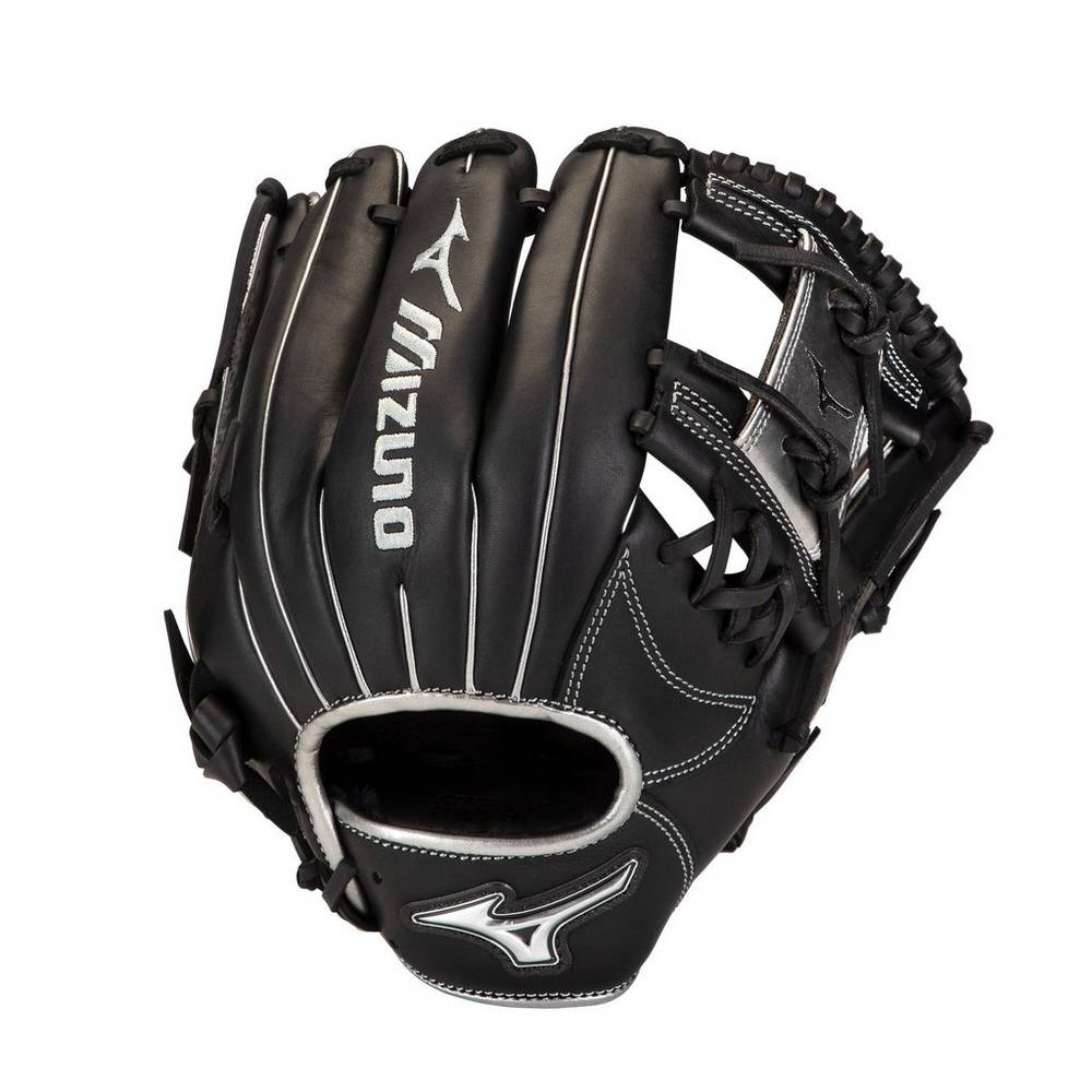 Guanti Mizuno Baseball MVP Prime SE Infield 11.5" Uomo - Nere/Argento - 37184-KIUX